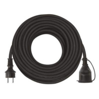 EMOS Vonkajší predlžovací kábel 20 m / 1 zásuvka / čierny / guma-neoprén / 230 V / 1,5 mm2, 1901