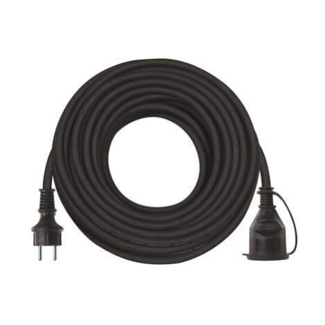 EMOS Vonkajší predlžovací kábel 20 m / 1 zásuvka / čierny / guma-neoprén / 230 V / 1,5 mm2, 1901