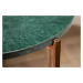 LuxD Odkladací stolík Tristen I 35 cm mramor zelený
