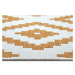 Okrovožlto-biely vonkajší koberec 80x350 cm Malta – NORTHRUGS