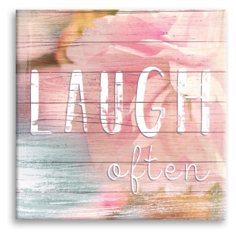 Obraz Styler Canvas Dreams Laugh, 32 × 32 cm