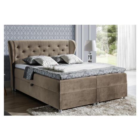 Expedo Čalúnená posteľ boxspring DESPASITO + topper, 200x200, pagani 23668