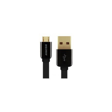 Avacom USB kabel (2.0), USB A samec - microUSB samec, 0.4m, černý