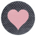 Detský kusový koberec Bambi 830 pink kruh Rozmery koberca: 160x160 kruh