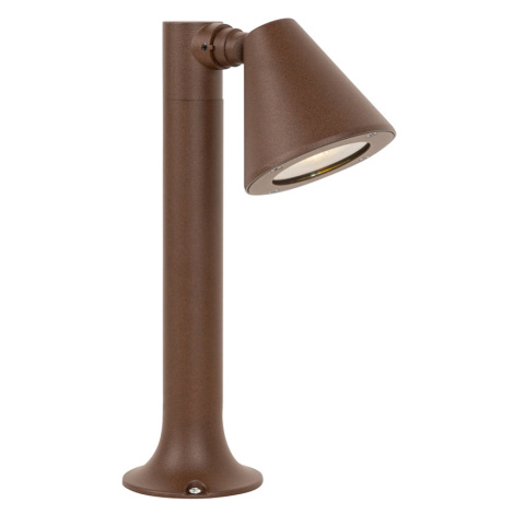 Moderné vonkajšie stĺpové svietidlo hrdzavohnedé 30 cm IP44 nastaviteľné - Ciara QAZQA