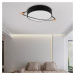 Toolight - Stropná lampa Moon Black E27 60W APP866-C, čierna, OSW-08961