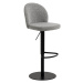 Čierno-sivá barová stolička s nastaviteľnou výškou (výška sedadla 55 cm) Patricia – Actona