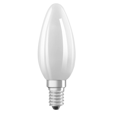 OSRAM LED žiarovka sviečka matná E14 1,2W 2700K 255lm