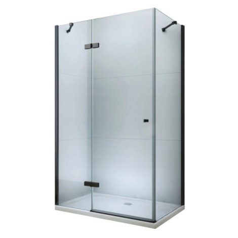MEXEN/S - ROMA sprchovací kút 70x110, transparent, čierna 854-070-110-70-00