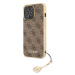 Plastové puzdro Guess na Apple iPhone 13 Pro GUHCP13LGF4GBR 4G Charms hnedé