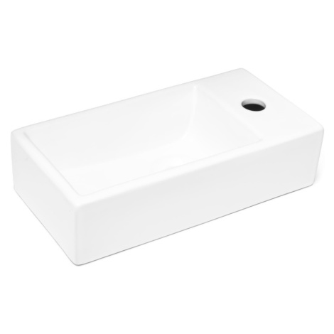 Umývadlo SAT Brevis 40,5x20,5 cm otvor pre batériu vpravo SATBRE4020SR SATBRE4020SR