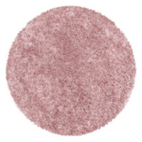 Kusový koberec Sydney Shaggy 3000 rose kruh - 160x160 (průměr) kruh cm Ayyildiz koberce