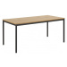 Jedálenský stôl Seaford 180x190 cm divoký dub/čierny