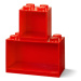LEGO® Brick závesné police, set 2 ks červená