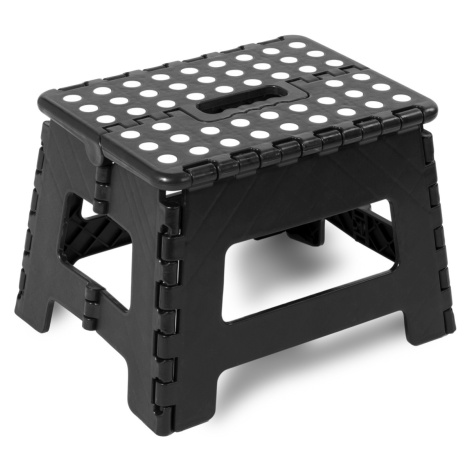 Protiskluzová skládací stolička Amigo M černá