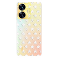 Odolné silikónové puzdro iSaprio - Stars Pattern - white - Realme C55