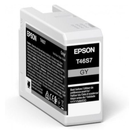 Epson T46S7 C13T46S700 sivá (gray) originálna cartridge