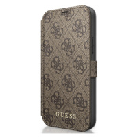 GUFLBKSP12M4GB Guess 4G Book Pouzdro pro iPhone 12/12 Pro 6.1 Brown