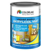 COLORLAK AKRYLCOL MAT V2045 - Matná vodou riediteľná vrchná farba C1230 - šedá AQ 0,6 L