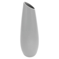 Keramická váza Oval, 12 x 36 x 12 cm, sivá