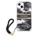 Platové puzdro Guess na Apple iPhone 13 Pro Max GUHCP13XKCABBK Camo Strap Collection čierne