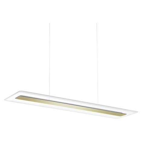 Závesné LED Antille, sklo, obdĺžnikové, zlaté Linea Light