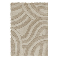 Béžový ručne tkaný koberec z recyklovaných vlákien 120x170 cm Velvet – Flair Rugs