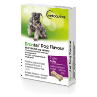 DRONTAL Dog flavour 150/144/50 mg tablety 2 tablety