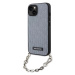 Kryt Karl Lagerfeld iPhone 14 6.1" silver hardcase Saffiano Monogram Chain (KLHCP14SSACKLHPG)