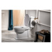 GSI - CLASSIC WC sedátko, Soft Close, biela/chróm MSC87CN11