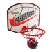 Basketbalový kôš drevo/kov/sieťka/lopta s pumpičkou