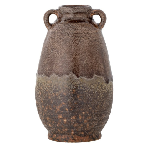 Hnedá ručne vyrobená váza z kameniny Reina – Bloomingville