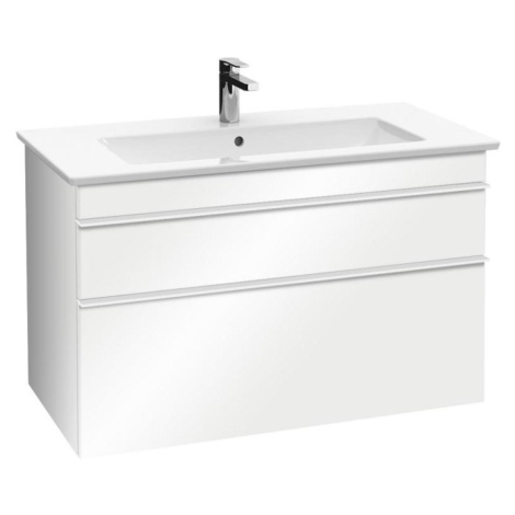 Kúpeľňová skrinka pod umývadlo Villeroy & Boch Venticello 75,3x50,2x59 cm biela mat A92502MS