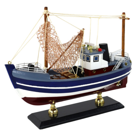 mamido Zberateľská loď s drevenými stožiarmi svetlo modrá