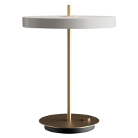Svetlosivá LED stolová lampa so stmievačom s kovovým tienidlom (výška  41,5 cm) Asteria Table – 