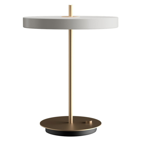 Svetlosivá LED stolová lampa so stmievačom s kovovým tienidlom (výška  41,5 cm) Asteria Table –  UMAGE