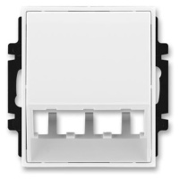 Kryt zásuvky dát. 3xRJ45 Panduit Mini-Jack biela/biela Element/Time (ABB)