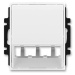 Kryt zásuvky dát. 3xRJ45 Panduit Mini-Jack biela/biela Element/Time (ABB)