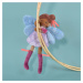 Bábika víla Tara Forest Fairies Jolijou 25 cm vo fialových šatách s modrými krídlami z jemného t
