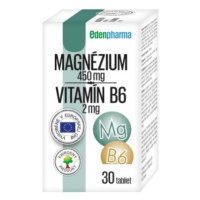 EDENPHARMA Magnézium + vitamín B6 30 tabliet