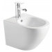 Mexen LENA Rimless, závesná WC misa so sedátkom + bidet, biela, 30224000+35224800