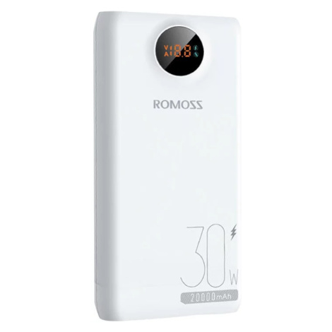 Nabíjačka Romoss SW20S Pro Powerbank 20000mAh, 30W (white) (6936857200987)