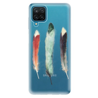 Odolné silikónové puzdro iSaprio - Three Feathers - Samsung Galaxy A12