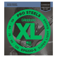 D'Addario EPS220-5 Pro Steels Super Light - .040 - .125