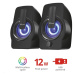 TRUST Gemi RGB 2.0 Speaker Set - čierny