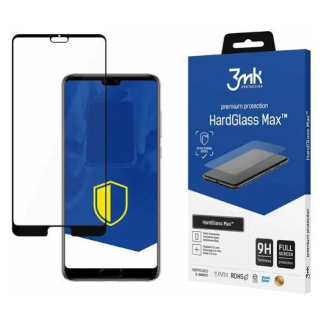 Ochranné sklo 3MK Huawei P20 Black - 3mk HardGlass Max