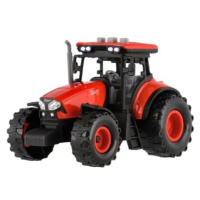 Traktor Zetor plast 9x14cm na zotrvačník na bat. so svetlom so zvukom