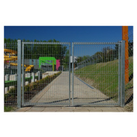 Betafence Sp.z o.o. BRÁNA EGIDIA® 3D DVOJKRÍDLOVÁ - POZINKOVANÁ, 2030 x 3500 mm