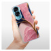 Odolné silikónové puzdro iSaprio - Pink Blue Leaves - Honor 90 Lite 5G