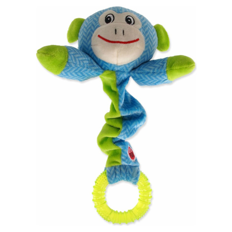 Hračka Let´s Play Junior opica modrá 30cm
